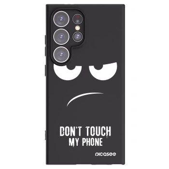 Picasee silikonový černý obal pro Samsung Galaxy S24 Ultra S928B 5G - Nešahej mi na telefon