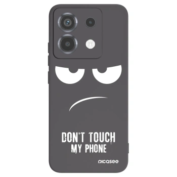 Picasee silikonový černý obal pro Xiaomi Poco X6 - Nešahej mi na telefon