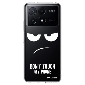 Picasee silikonový průhledný obal pro Xiaomi Poco X6 Pro - Nešahej mi na telefon