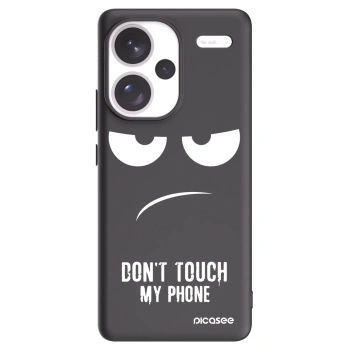 Picasee silikonový černý obal pro Xiaomi Redmi Note 13 Pro+ 5G - Nešahej mi na telefon