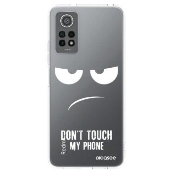 Picasee silikonový průhledný obal pro Xiaomi Redmi Note 12 Pro 4G - Nešahej mi na telefon