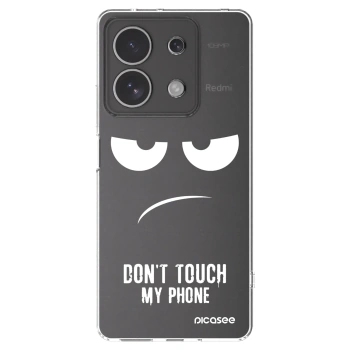 Picasee silikonový průhledný obal pro Xiaomi Redmi Note 13 4G - Nešahej mi na telefon