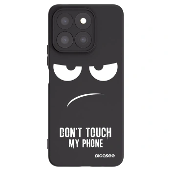 Picasee silikonový černý obal pro Honor X8b - Nešahej mi na telefon