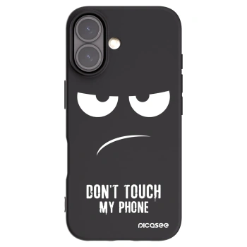 Picasee silikonový černý obal pro Apple iPhone 16 - Nešahej mi na telefon