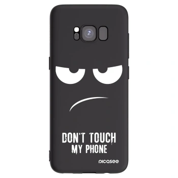 Picasee silikonový černý obal pro Samsung Galaxy S8 G950F - Nešahej mi na telefon