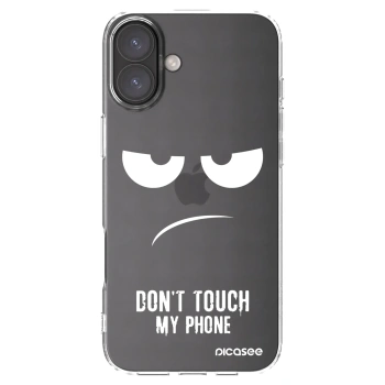 Picasee silikonový průhledný obal pro Apple iPhone 16 Plus - Nešahej mi na telefon