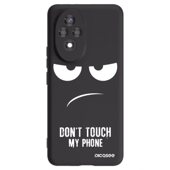Picasee silikonový černý obal pro Honor 200 5G - Nešahej mi na telefon