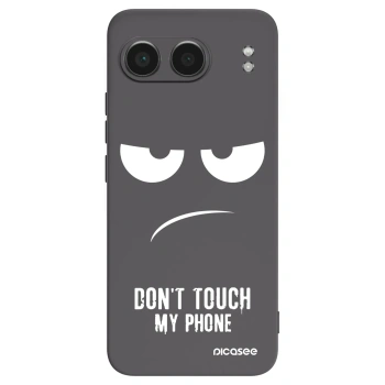 Picasee silikonový černý obal pro OnePlus Nord 4 - Nešahej mi na telefon