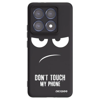 Picasee silikonový černý obal pro Xiaomi 14T Pro - Nešahej mi na telefon