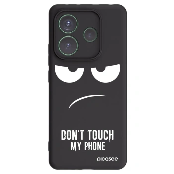 Picasee silikonový černý obal pro Xiaomi Redmi Note 14 5G - Nešahej mi na telefon