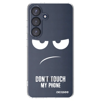 Picasee silikonový průhledný obal pro Samsung Galaxy S25 5G - Nešahej mi na telefon