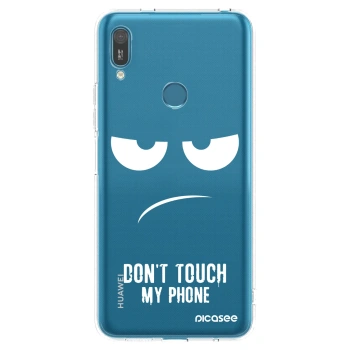 Picasee silikonový průhledný obal pro Huawei Y7 2019 - Nešahej mi na telefon