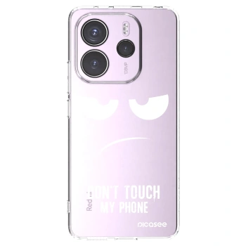 Picasee silikonový průhledný obal pro Xiaomi Redmi Note 14 4G - Nešahej mi na telefon