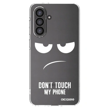 Picasee silikonový průhledný obal pro Samsung Galaxy A36 5G - Nešahej mi na telefon