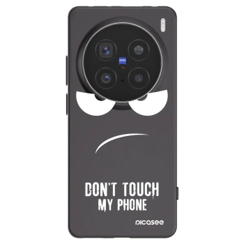 Picasee silikonový černý obal pro Vivo X200 Pro - Nešahej mi na telefon