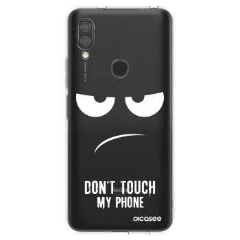 Picasee silikonový průhledný obal pro Xiaomi Redmi 7 - Nešahej mi na telefon
