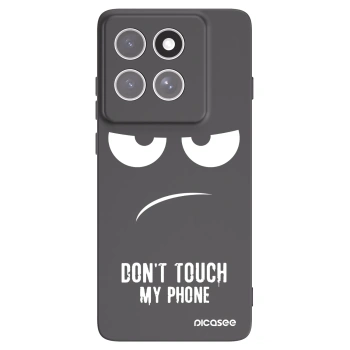 Picasee silikonový černý obal pro Motorola Edge 60 Pro - Nešahej mi na telefon