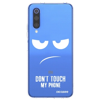 Picasee silikonový průhledný obal pro Xiaomi Mi 9 SE - Nešahej mi na telefon