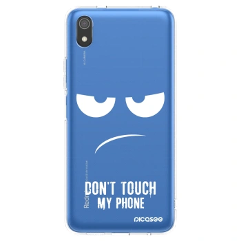 Picasee silikonový průhledný obal pro Xiaomi Redmi 7A - Nešahej mi na telefon