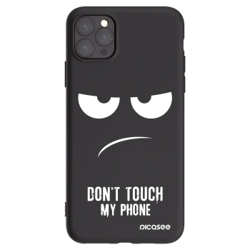 Picasee silikonový černý obal pro Apple iPhone 11 Pro Max - Nešahej mi na telefon