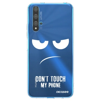 Picasee silikonový průhledný obal pro Huawei Nova 5T - Nešahej mi na telefon