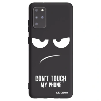Picasee silikonový černý obal pro Samsung Galaxy S20+ G985F - Nešahej mi na telefon