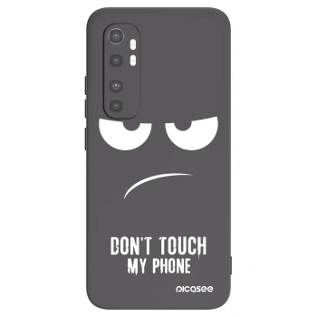 Picasee silikonový černý obal pro Xiaomi Mi Note 10 Lite - Nešahej mi na telefon