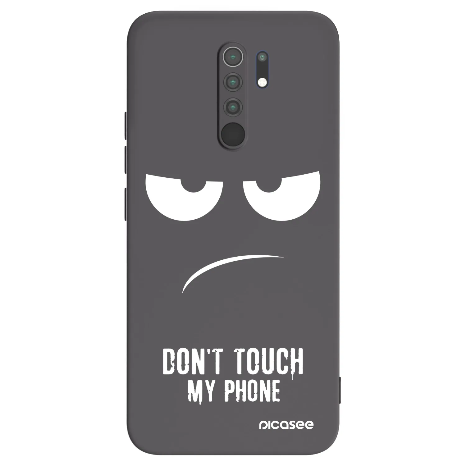 Picasee silikonový černý obal pro Xiaomi Redmi 9 - Nešahej mi na telefon