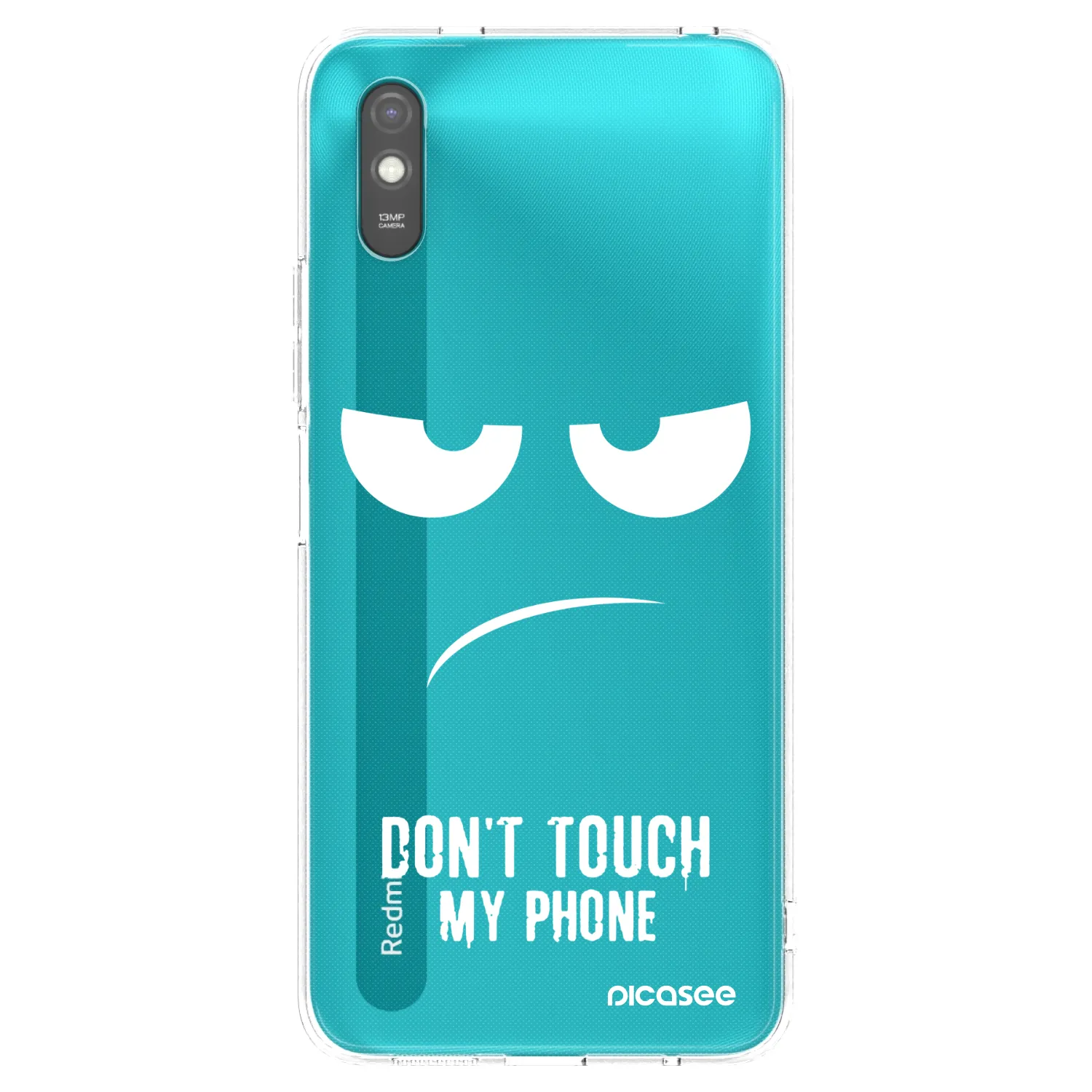 Picasee silikonový černý obal pro Xiaomi Redmi 9A - Nešahej mi na telefon