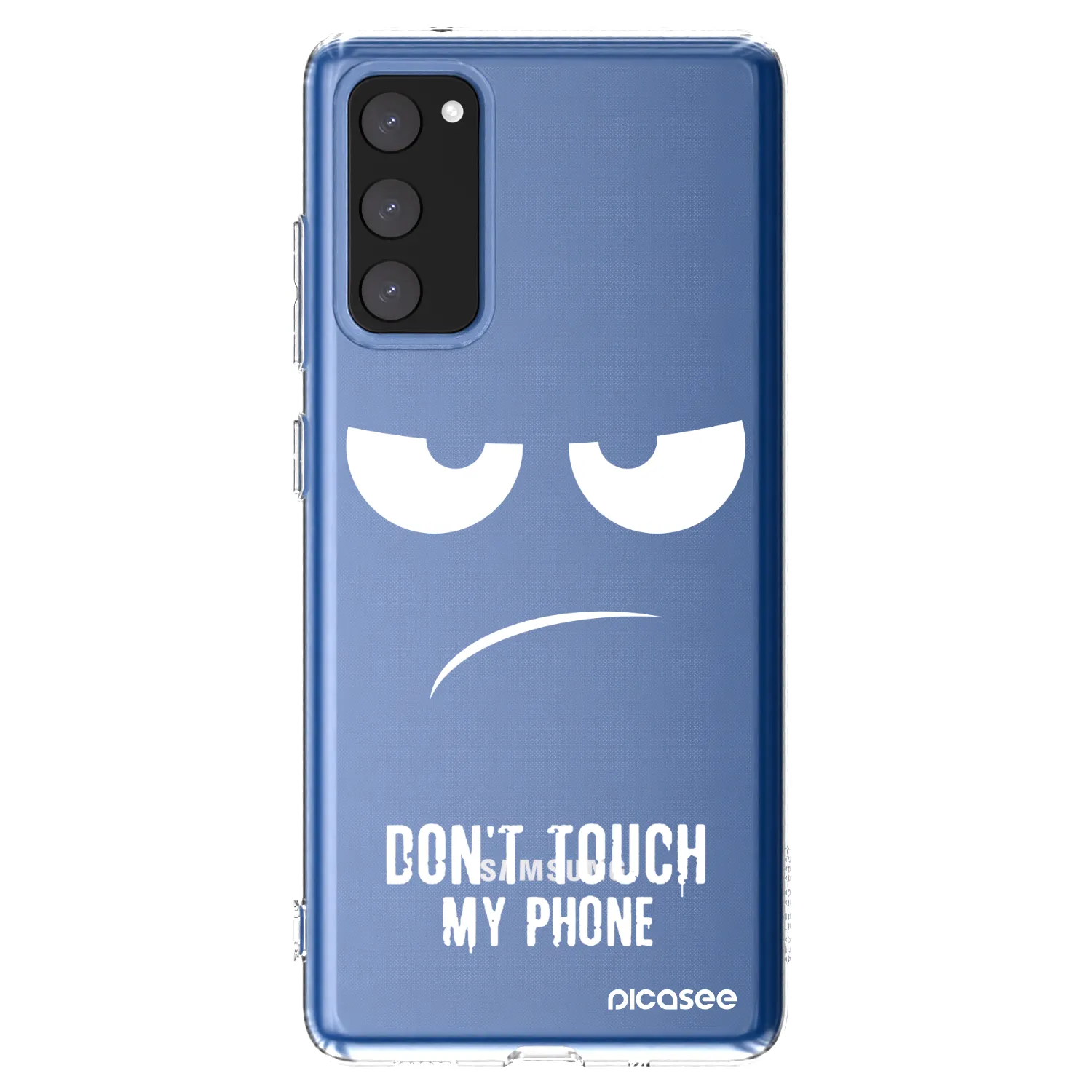 Picasee silikonový průhledný obal pro Samsung Galaxy S20 FE - Nešahej mi na telefon