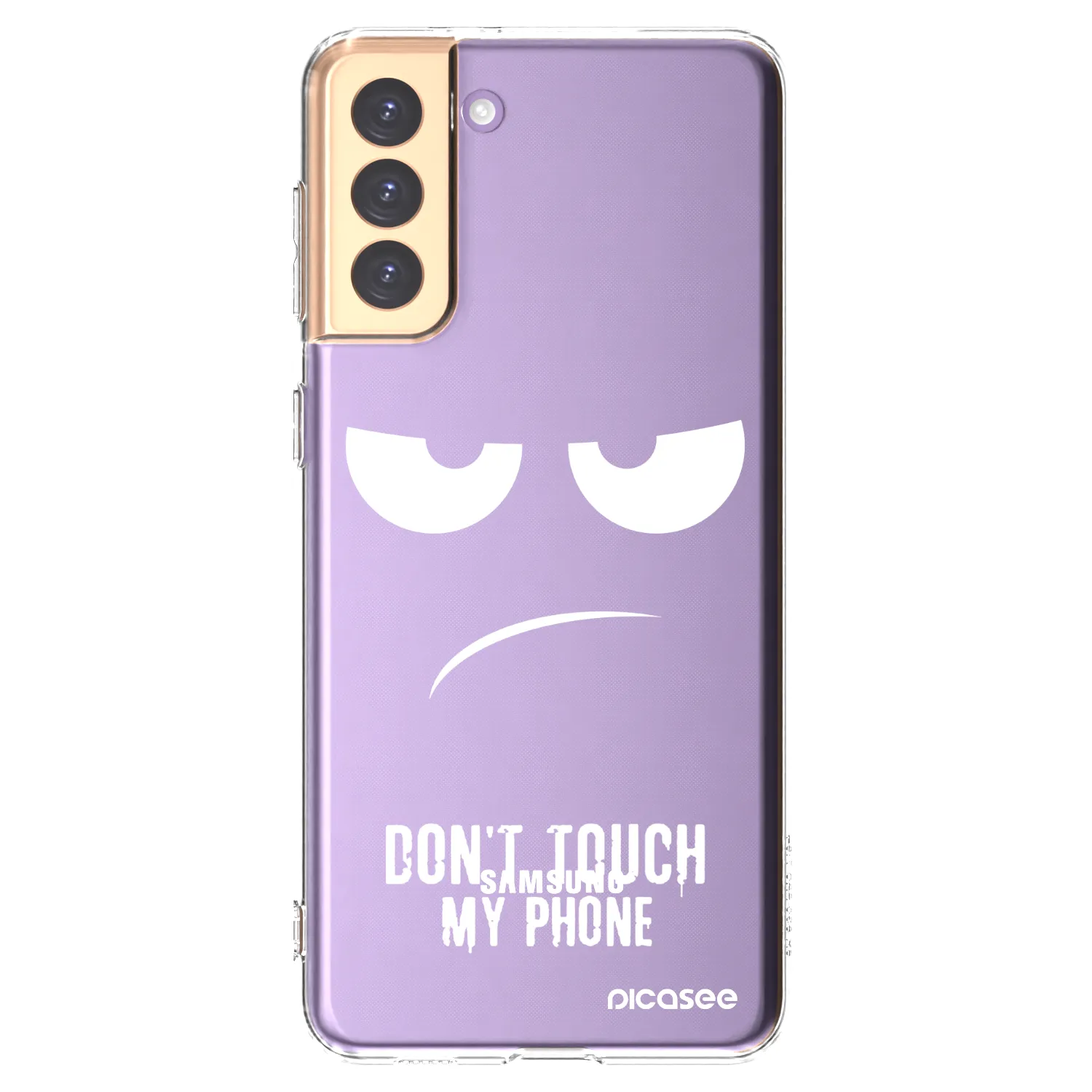 Picasee silikonový průhledný obal pro Samsung Galaxy S21+ 5G G996F - Nešahej mi na telefon