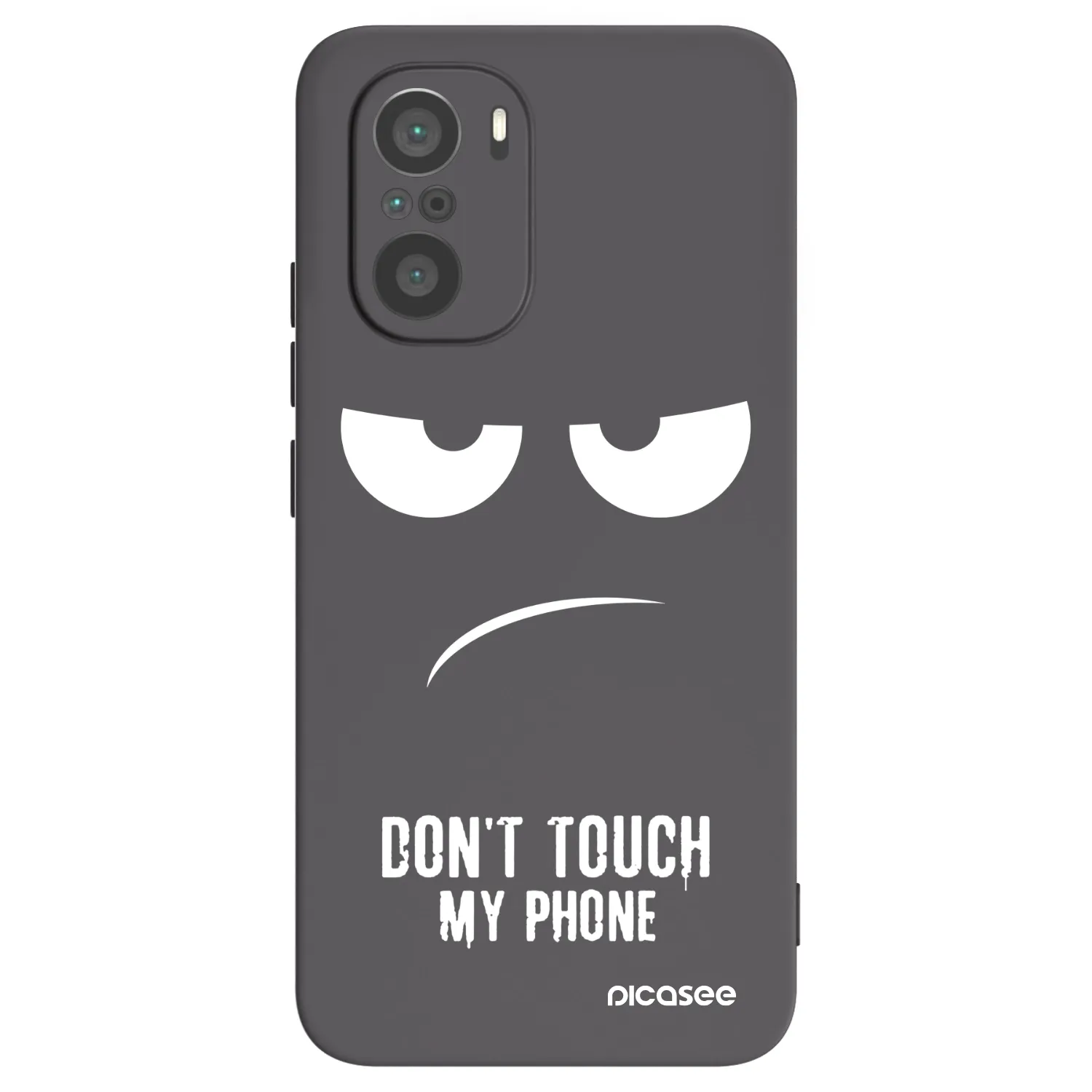Picasee silikonový černý obal pro Xiaomi Poco F3 - Nešahej mi na telefon
