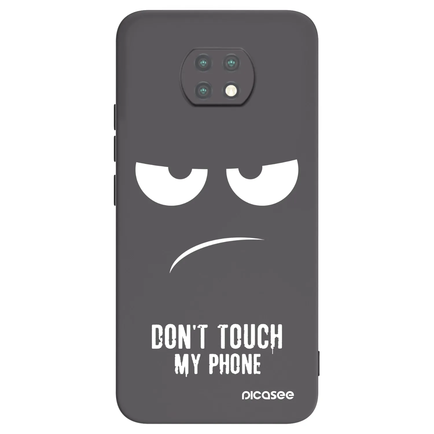 Picasee silikonový černý obal pro Xiaomi Redmi Note 9T - Nešahej mi na telefon
