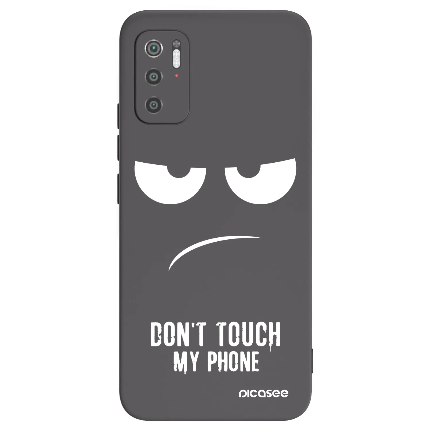 Picasee silikonový černý obal pro Xiaomi Poco M3 Pro 5G - Nešahej mi na telefon