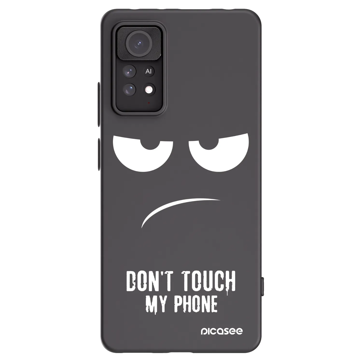 Picasee silikonový černý obal pro Xiaomi Redmi Note 11 Pro - Nešahej mi na telefon