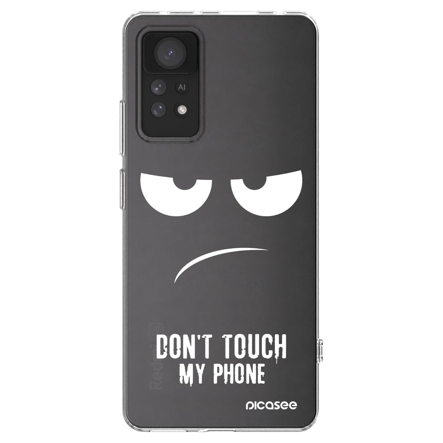 Picasee silikonový průhledný obal pro Xiaomi Redmi Note 11 Pro - Nešahej mi na telefon