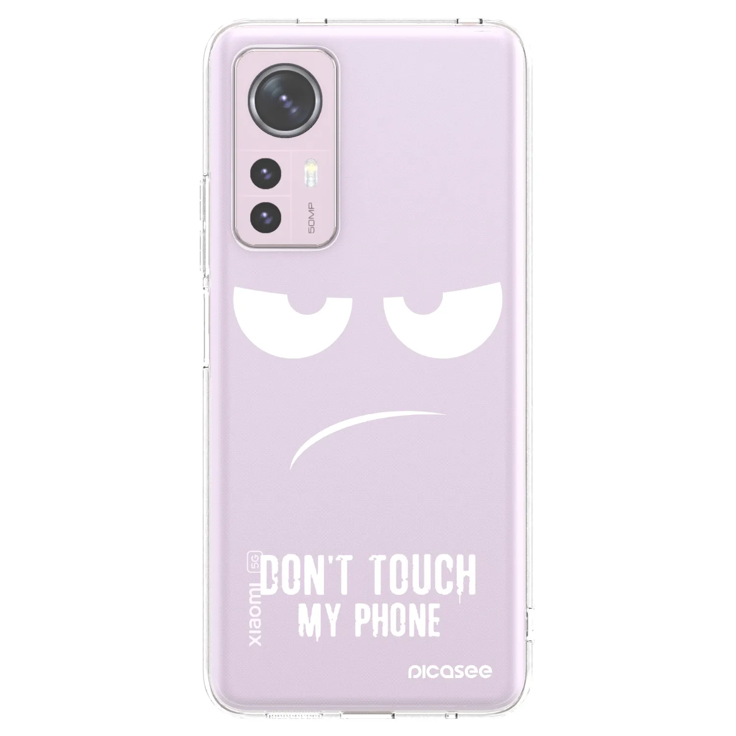 Picasee silikonový průhledný obal pro Xiaomi 12 - Nešahej mi na telefon