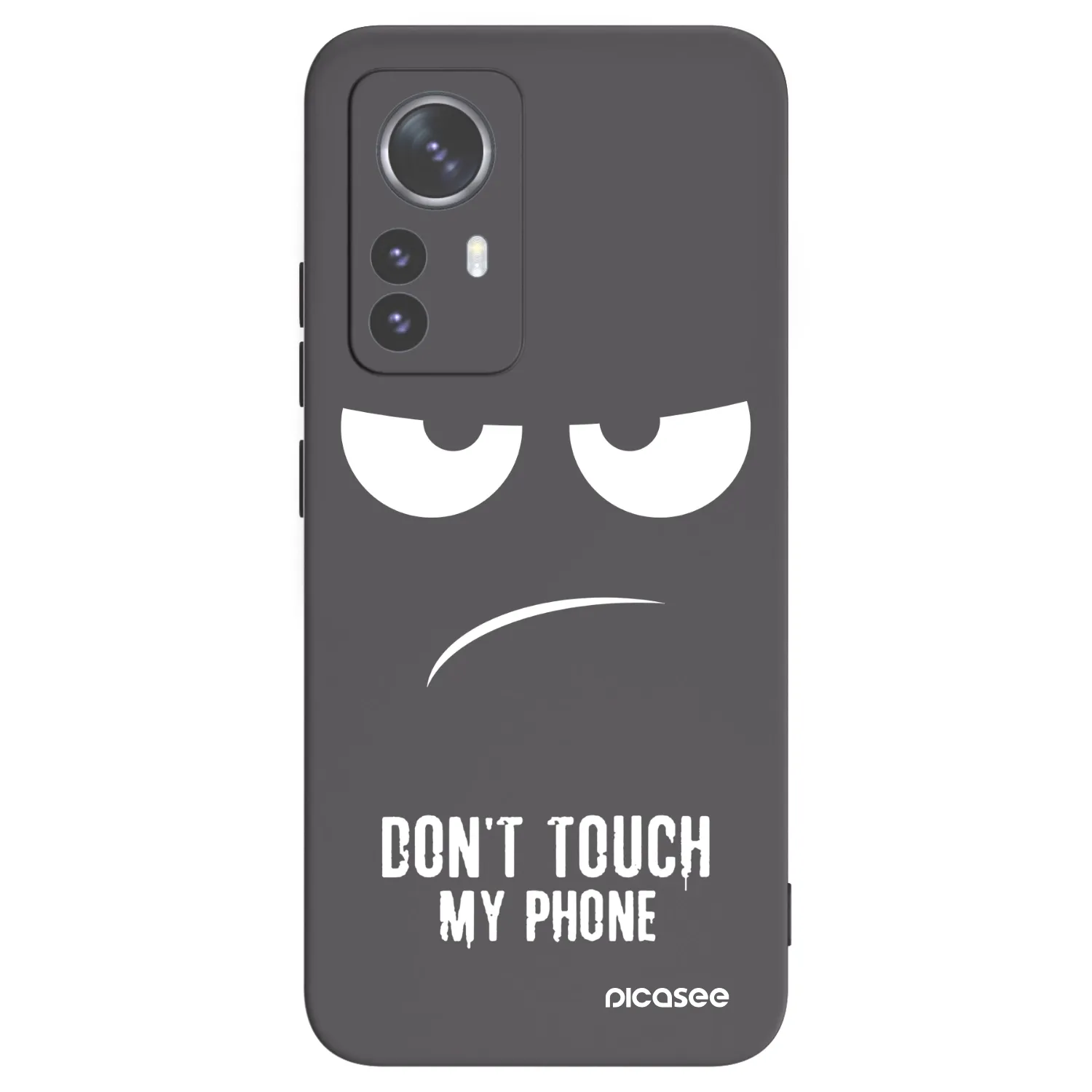 Picasee silikonový černý obal pro Xiaomi 12 Pro - Nešahej mi na telefon