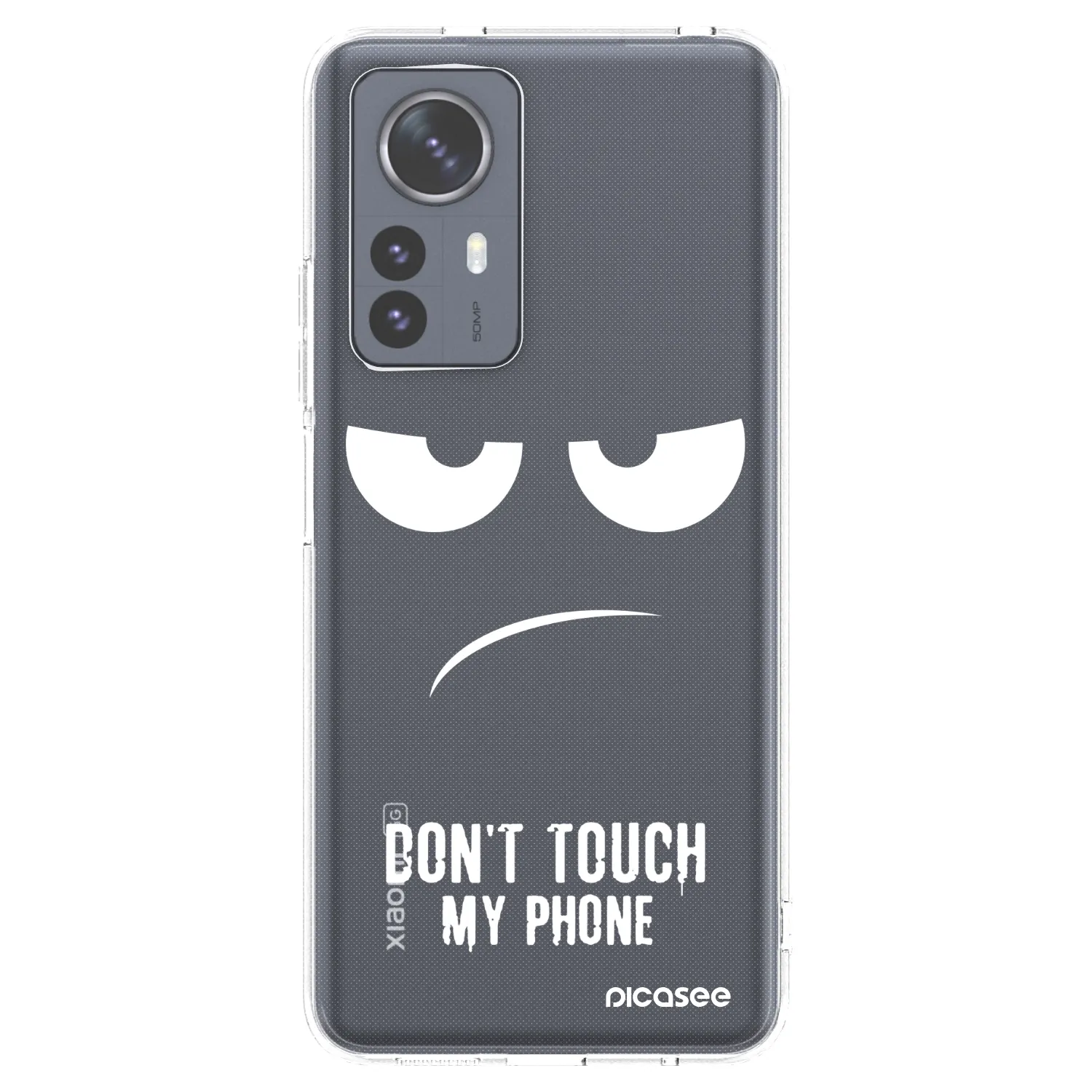 Picasee silikonový průhledný obal pro Xiaomi 12 Pro - Nešahej mi na telefon
