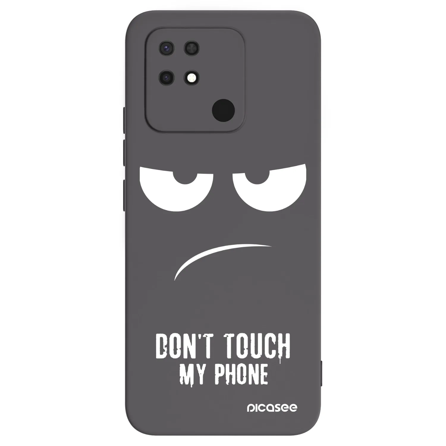 Picasee silikonový černý obal pro Xiaomi Redmi 10C - Nešahej mi na telefon