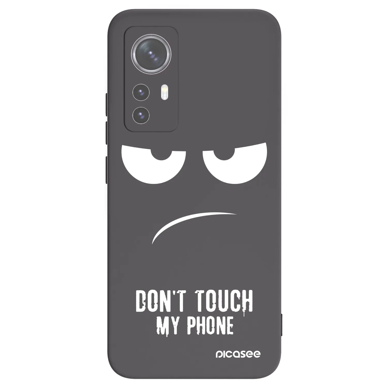 Picasee silikonový černý obal pro Xiaomi 12X - Nešahej mi na telefon
