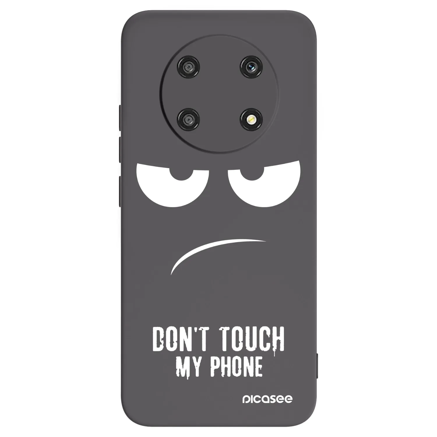 Picasee silikonový černý obal pro Honor Magic4 Lite 5G - Nešahej mi na telefon