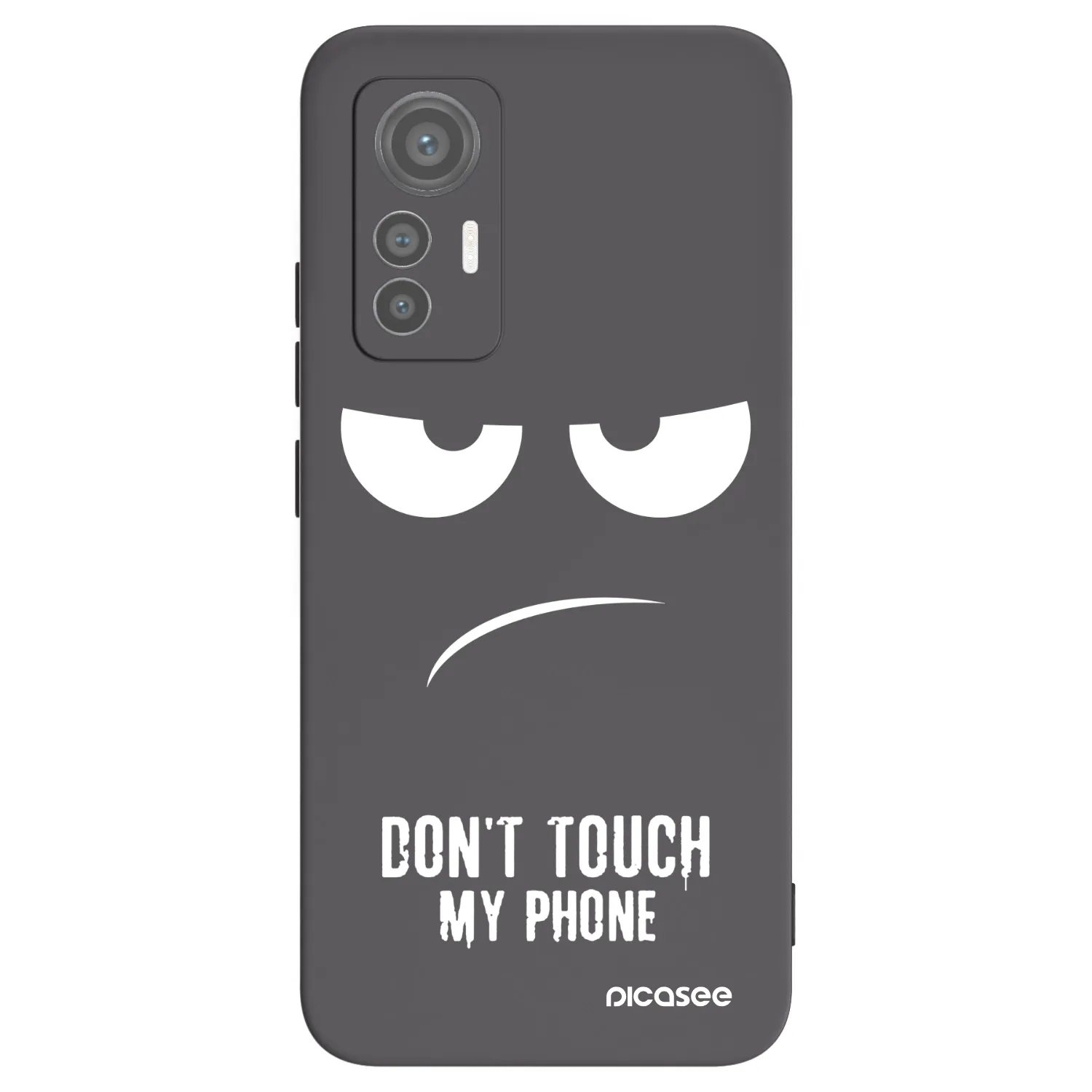 Picasee silikonový černý obal pro Xiaomi 12 Lite - Nešahej mi na telefon