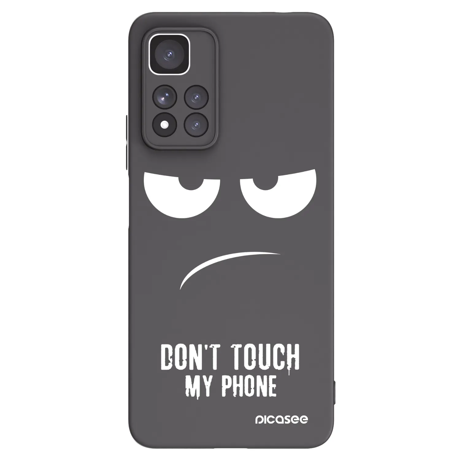Picasee silikonový černý obal pro Xiaomi Redmi Note 11 Pro+ 5G - Nešahej mi na telefon