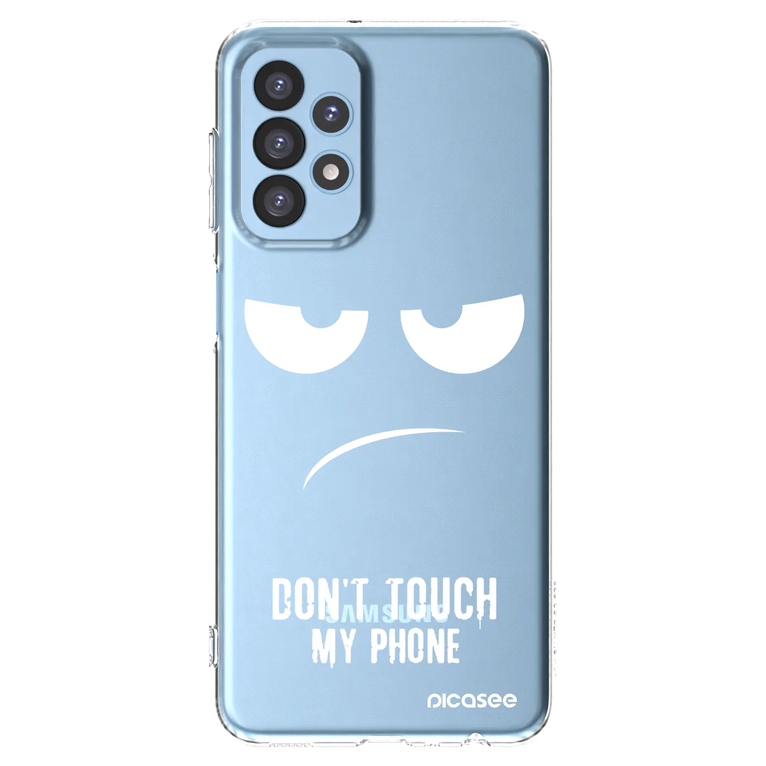 Picasee silikonový průhledný obal pro Samsung Galaxy A23 A235F 4G - Nešahej mi na telefon
