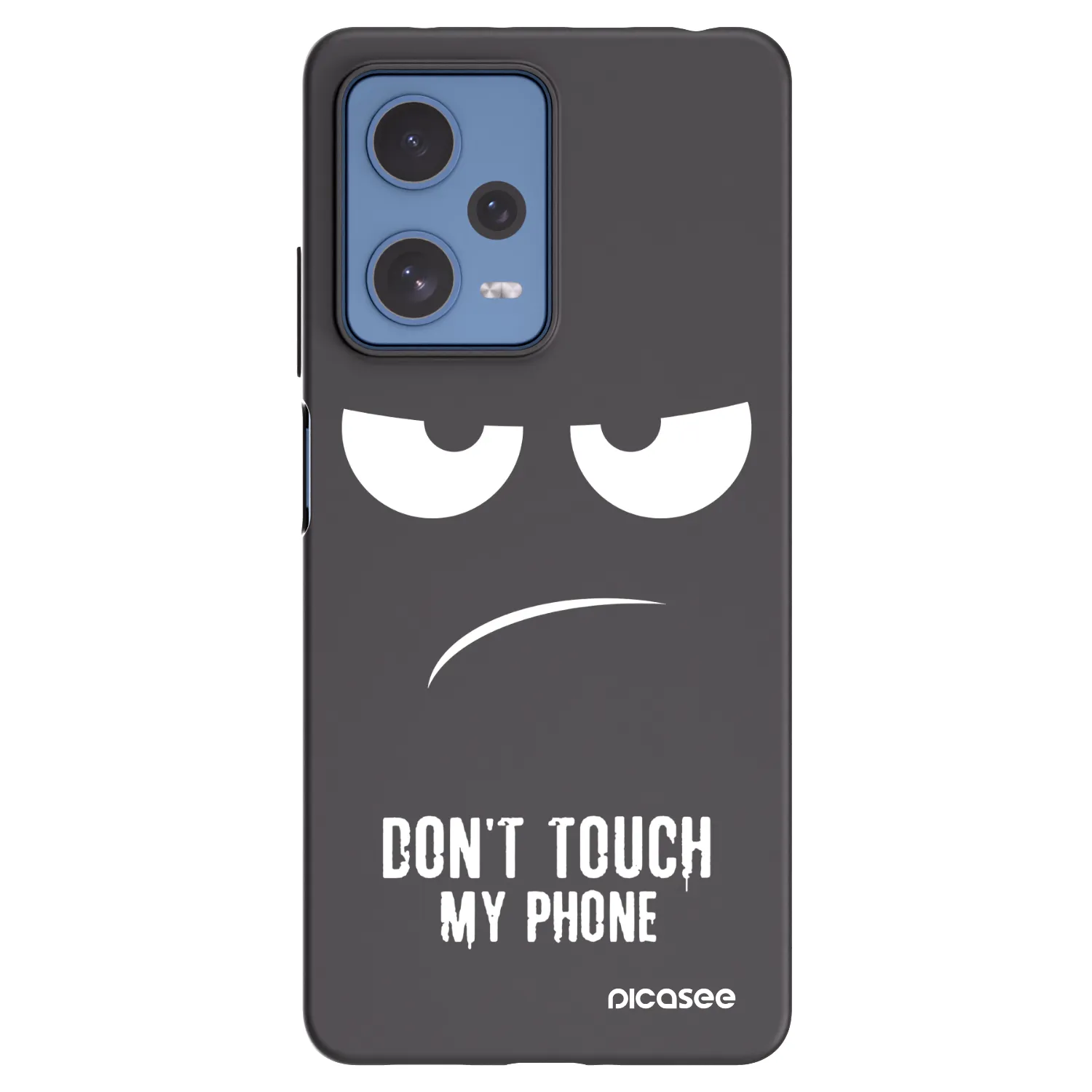 Picasee silikonový černý obal pro Xiaomi Redmi Note 12 Pro 5G - Nešahej mi na telefon