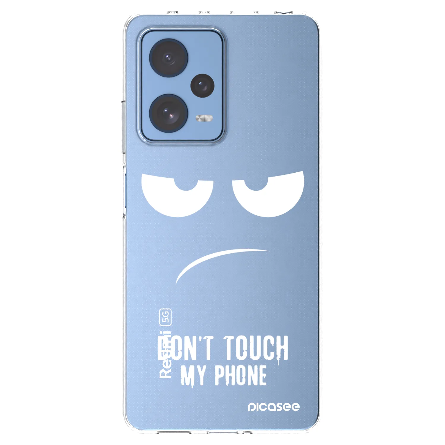 Picasee silikonový průhledný obal pro Xiaomi Redmi Note 12 Pro 5G - Nešahej mi na telefon