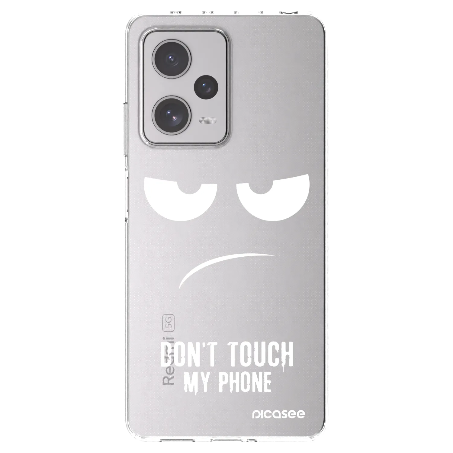 Picasee silikonový průhledný obal pro Xiaomi Redmi Note 12 Pro+ 5G - Nešahej mi na telefon
