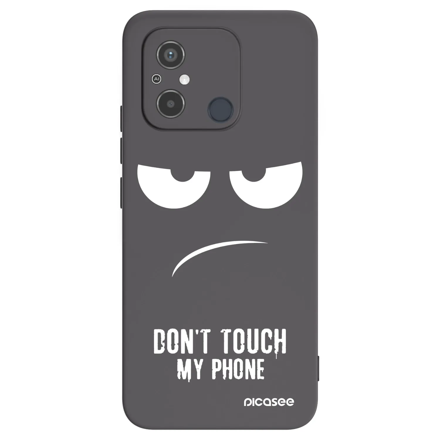 Picasee silikonový černý obal pro Xiaomi Redmi 12C - Nešahej mi na telefon