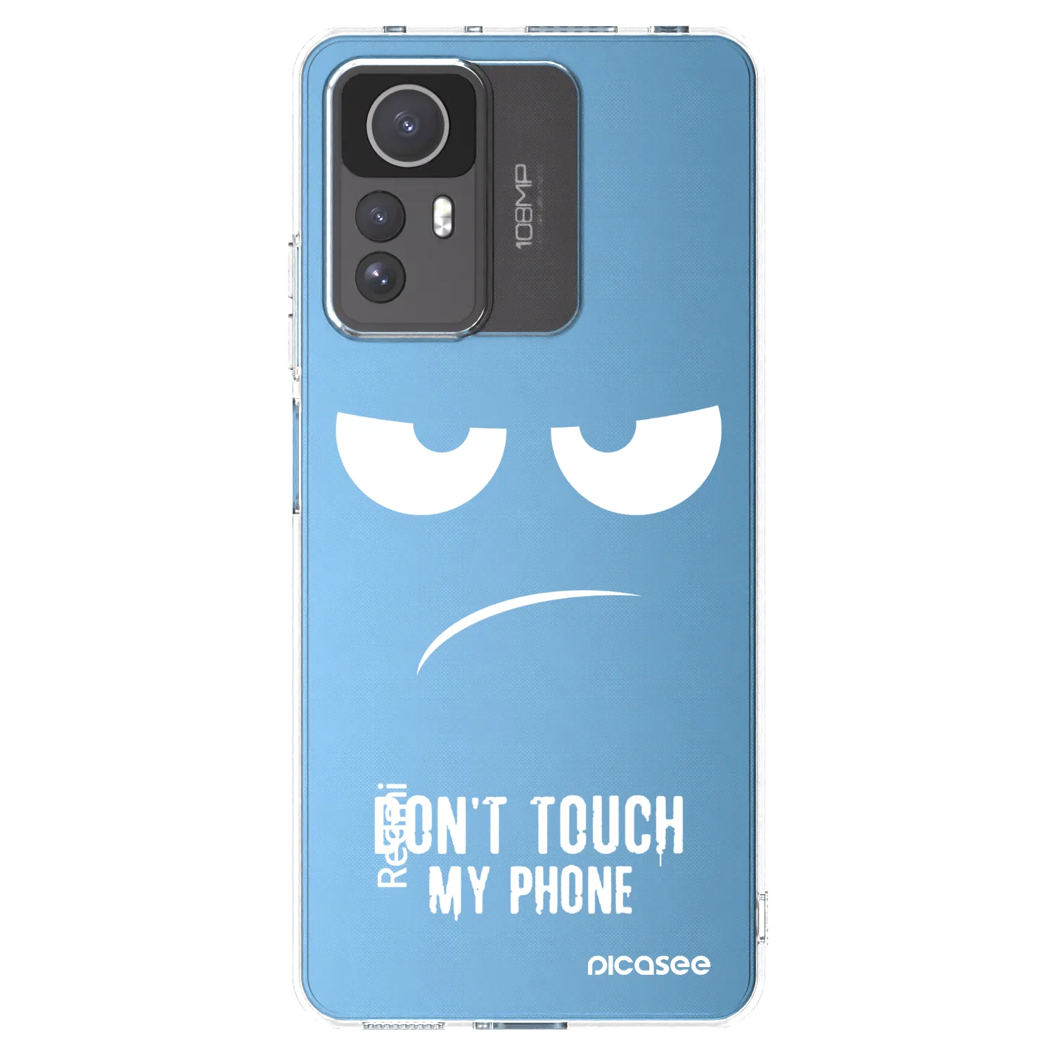 Picasee silikonový průhledný obal pro Xiaomi Redmi Note 12S - Nešahej mi na telefon